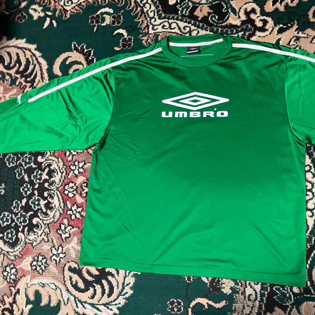 UMBRO アンブロ　3XL 長袖　ゲームシャツ　プルオーバー　グリーン
