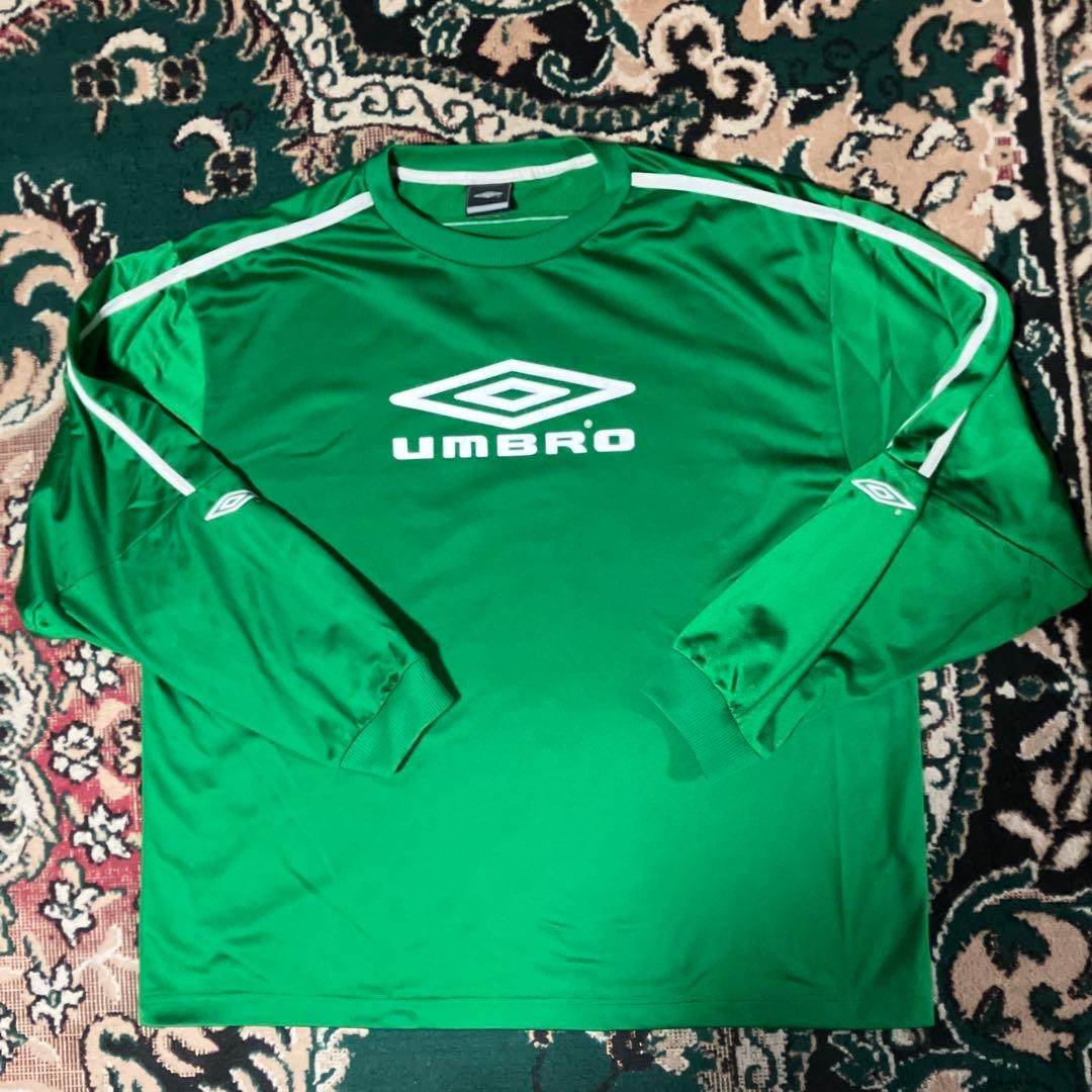 UMBRO アンブロ　3XL 長袖　ゲームシャツ　プルオーバー　グリーン