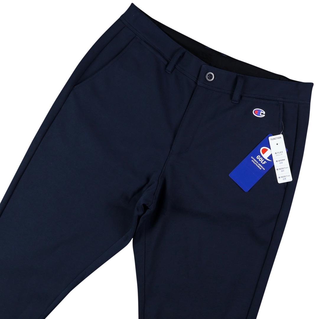 L 秋冬 定価15,180円 チャンピオンゴルフ ボンディングスウェットパンツ紺
