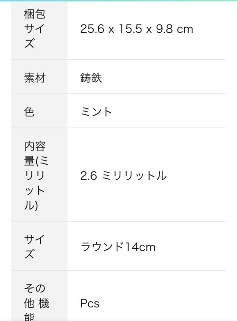 STAUB　ストウブ　ピコ・ココット　ラウンド　ミント　14cm　未使用品