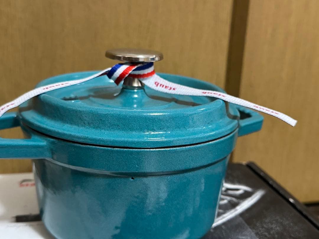 STAUB　ストウブ　ピコ・ココット　ラウンド　ミント　14cm　未使用品