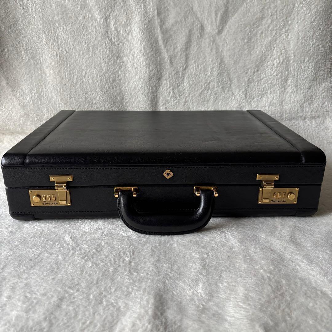 ✨️美品 Samsonite サムソナイト アタッシュケース レザー ブラック