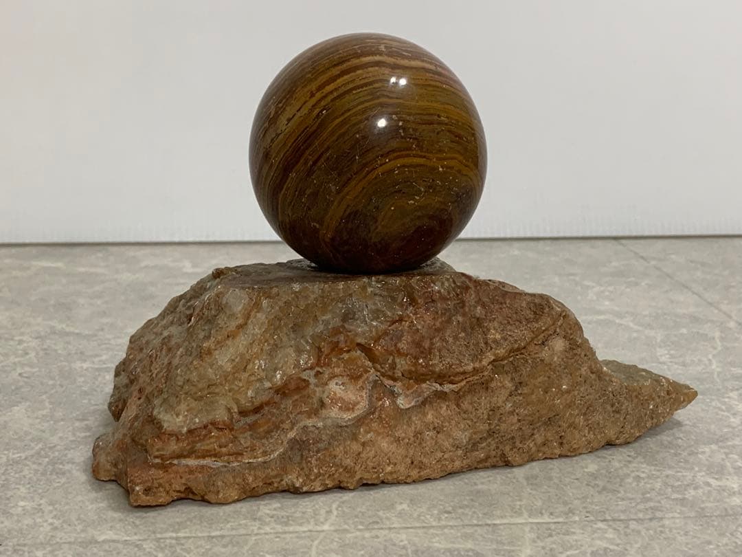 鑑賞石 天然石 木星 1.314kg オニキス 瑪瑙 メノウ ジュピター 台座付