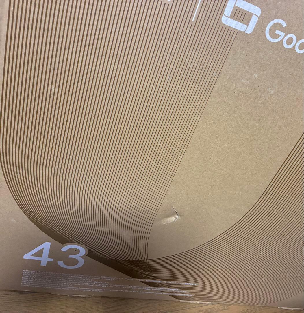 【新品 未開封】TCL 43V 4K内蔵 Googleテレビ