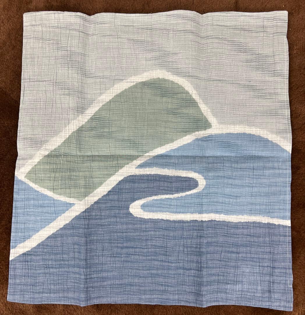 西川　近江ちぢみ　麻混　座布団カバー　銘仙判　55×59 日本製　5枚セット