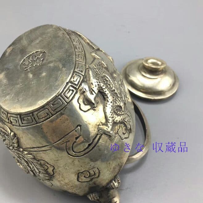 古玩家居工芸品の元宝の徳利急須の置物o