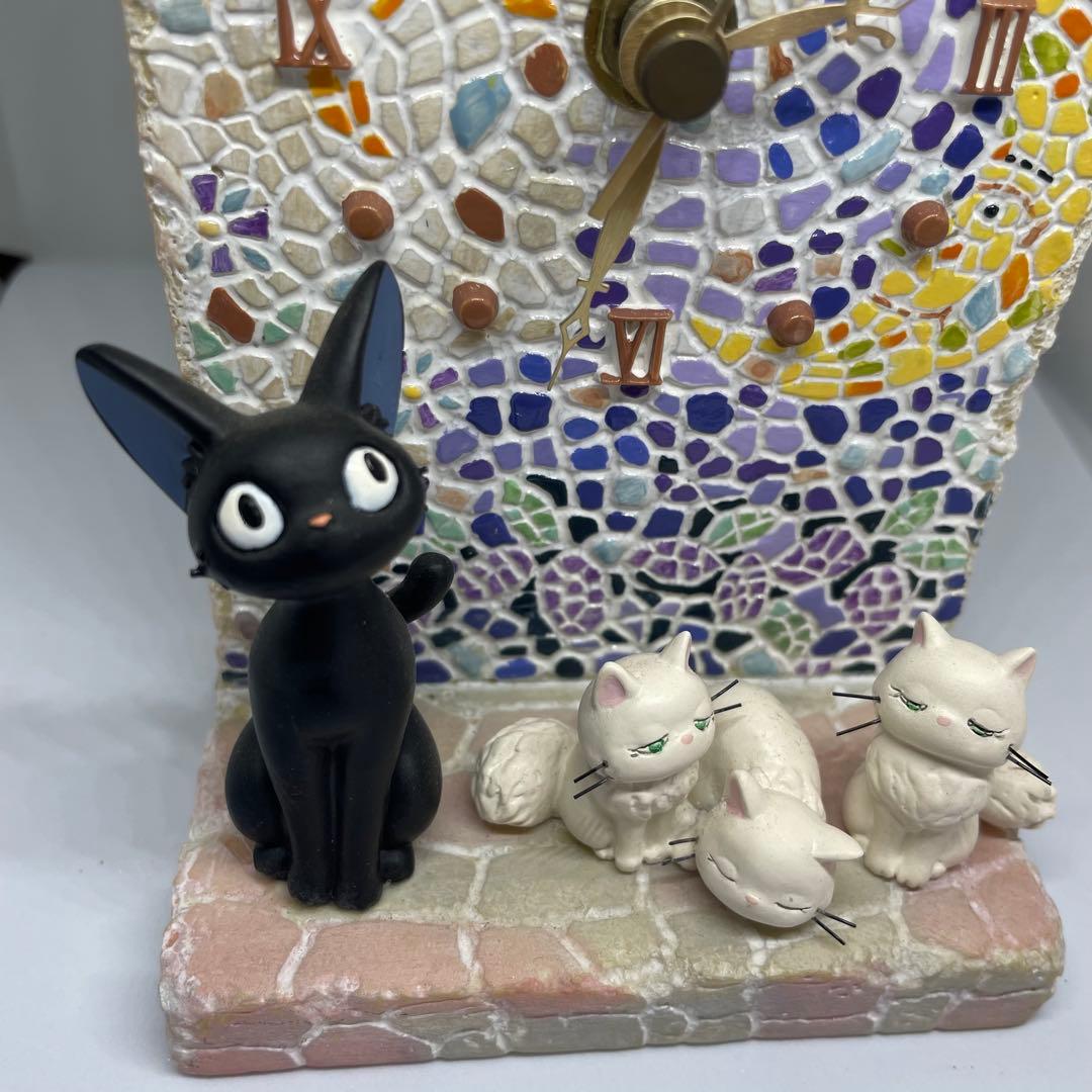 【廃盤】魔女の宅急便 ジジ モザイクアート ジオラマ置時計 ベネリック製 ジブリ