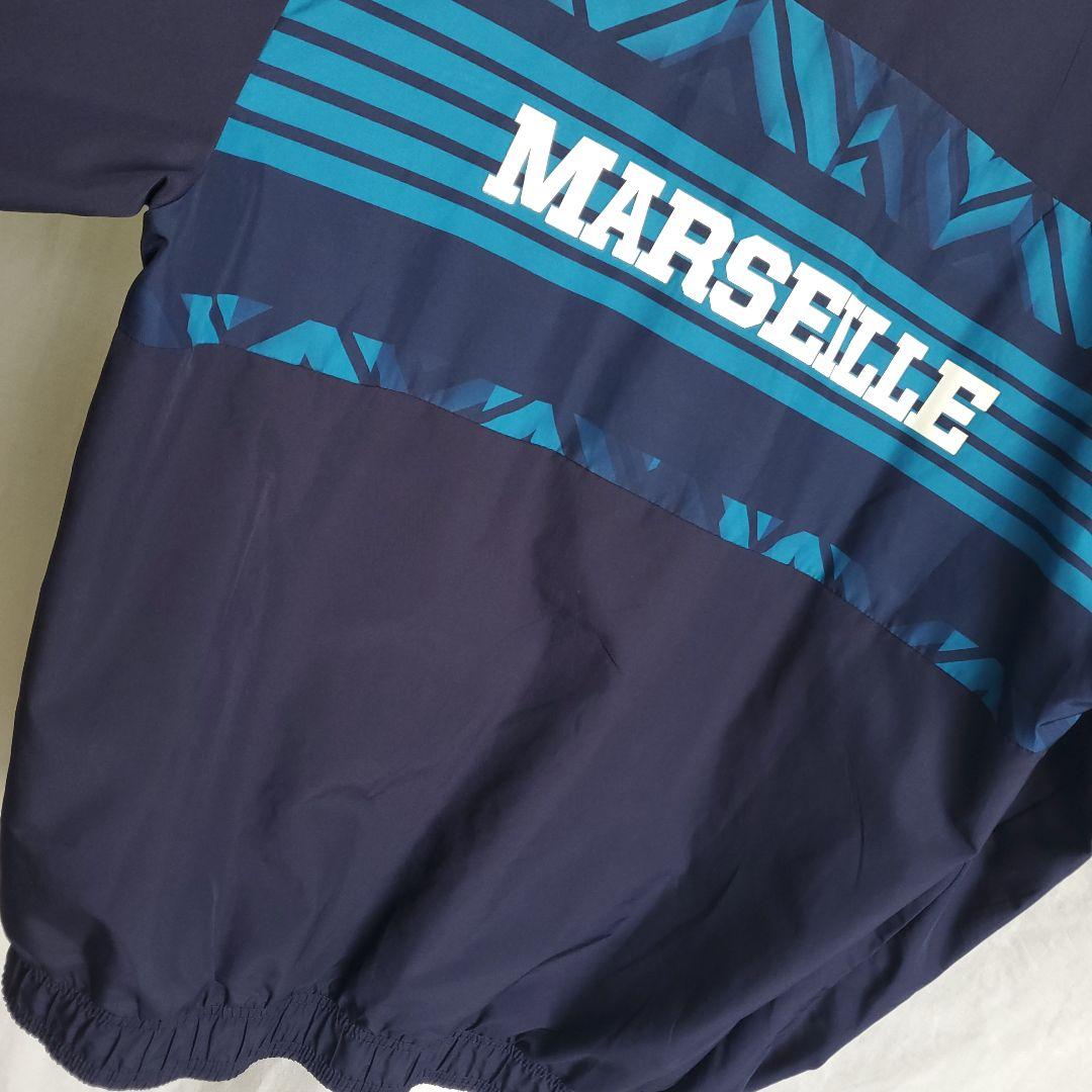 PUMA オリンピック・マルセイユ ナイロンジャケット サッカー ネイビー