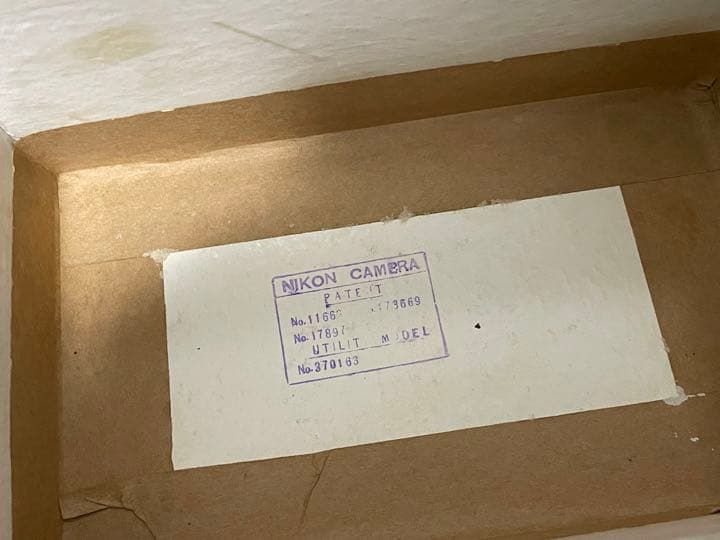 稀少 NIKON S NIKKOR LENS 空箱