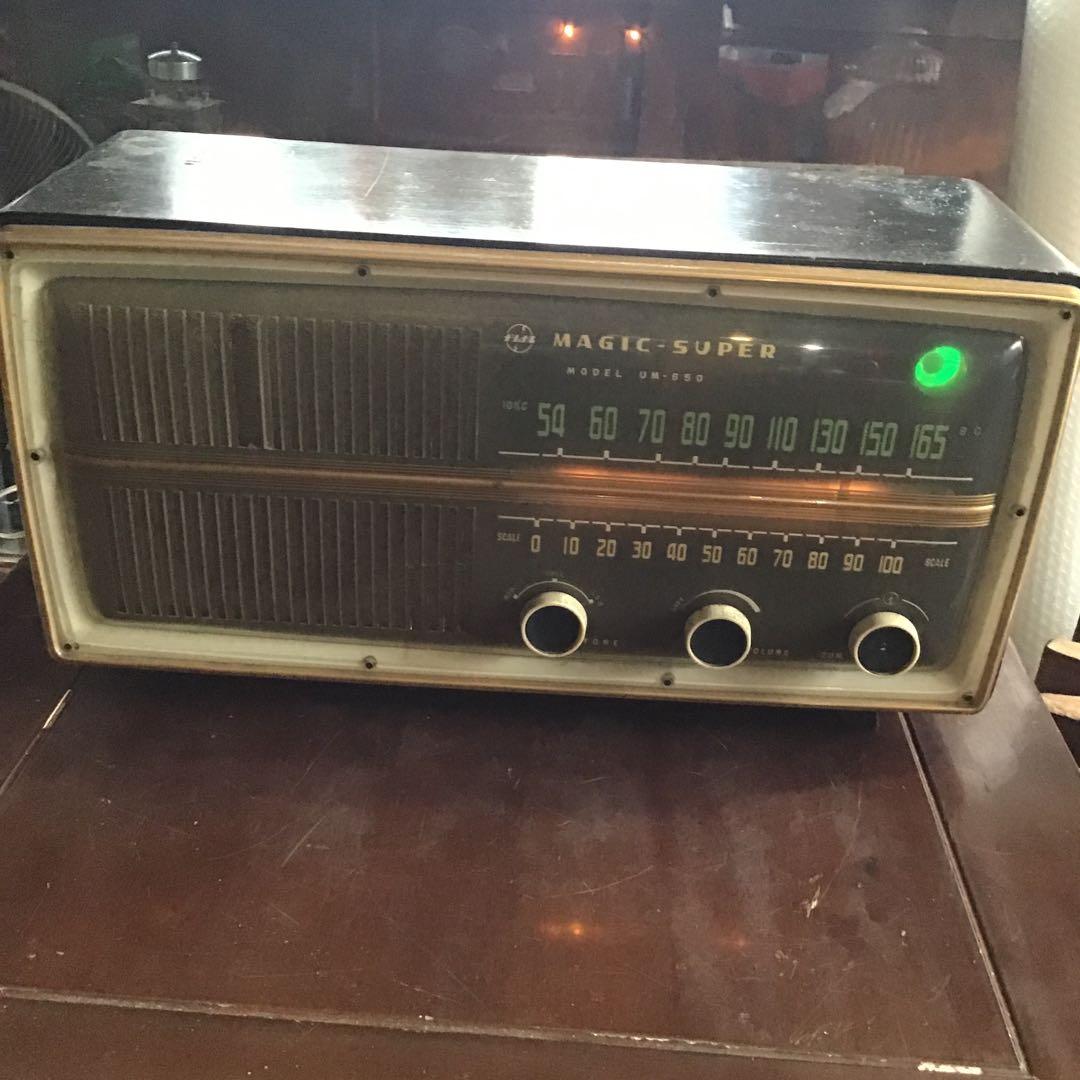 昭和レトロ　真空管ラジオ　完全オーバーホール済み　ナショナル　マジックアイ