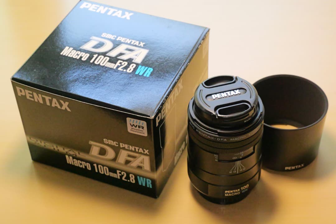 PENTAX DFA100mm f2.8 マクロ 保護フィルター　ポーチ　元箱