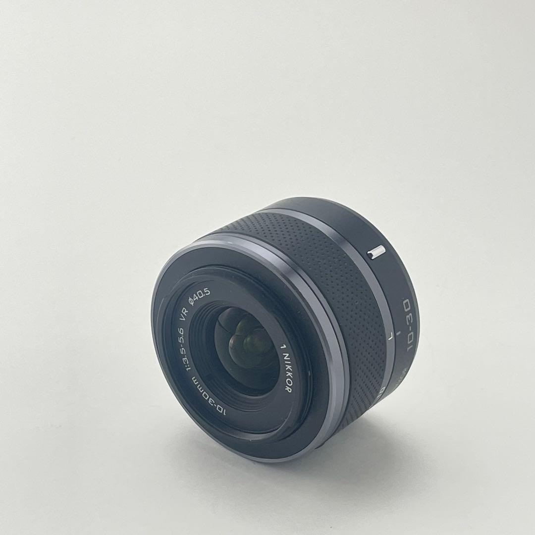 【ファインダー極上・返品保証】Nikon1 V1 ブラック 標準レンズキット