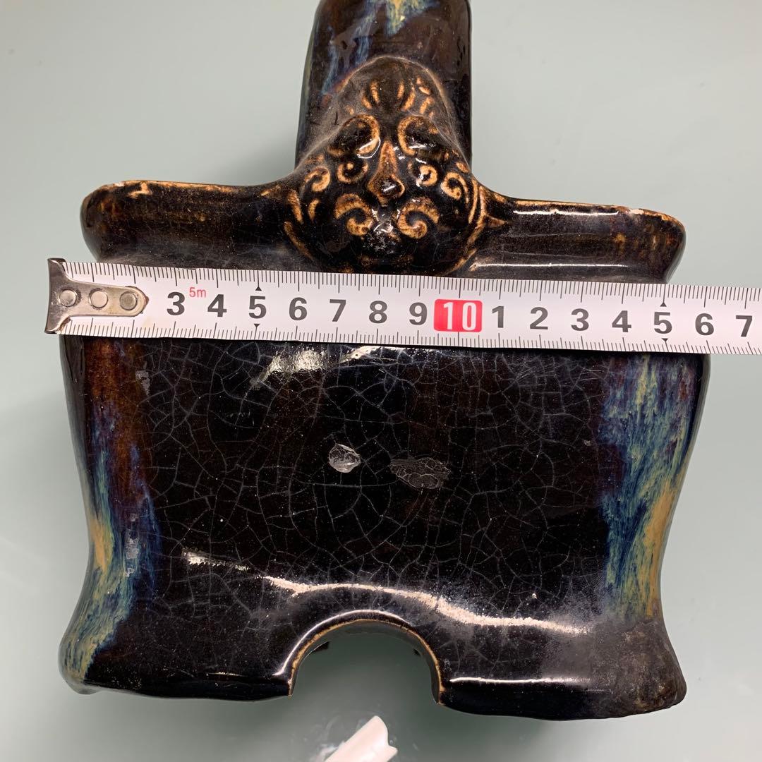 時代物　大型　日本陶器　旧家整理　用途に詳細不明　約1920グラム