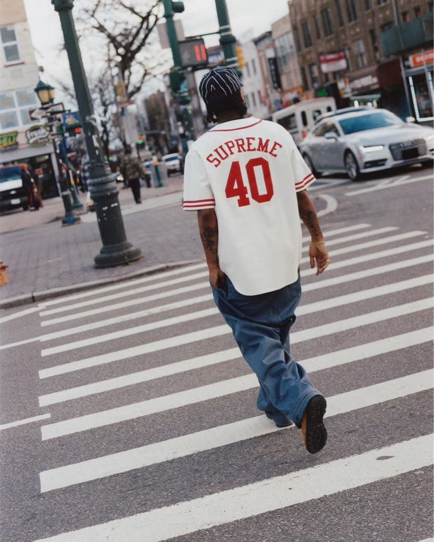 げ*ぢ様 Supreme 40 Acres Twill Baseball Jer