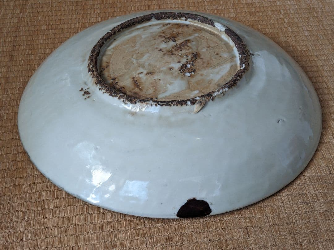 ♦中国陶磁 猿草花文 呉州手 染付大皿 明時代末 漳州窯 青花磁器 古美術骨董品