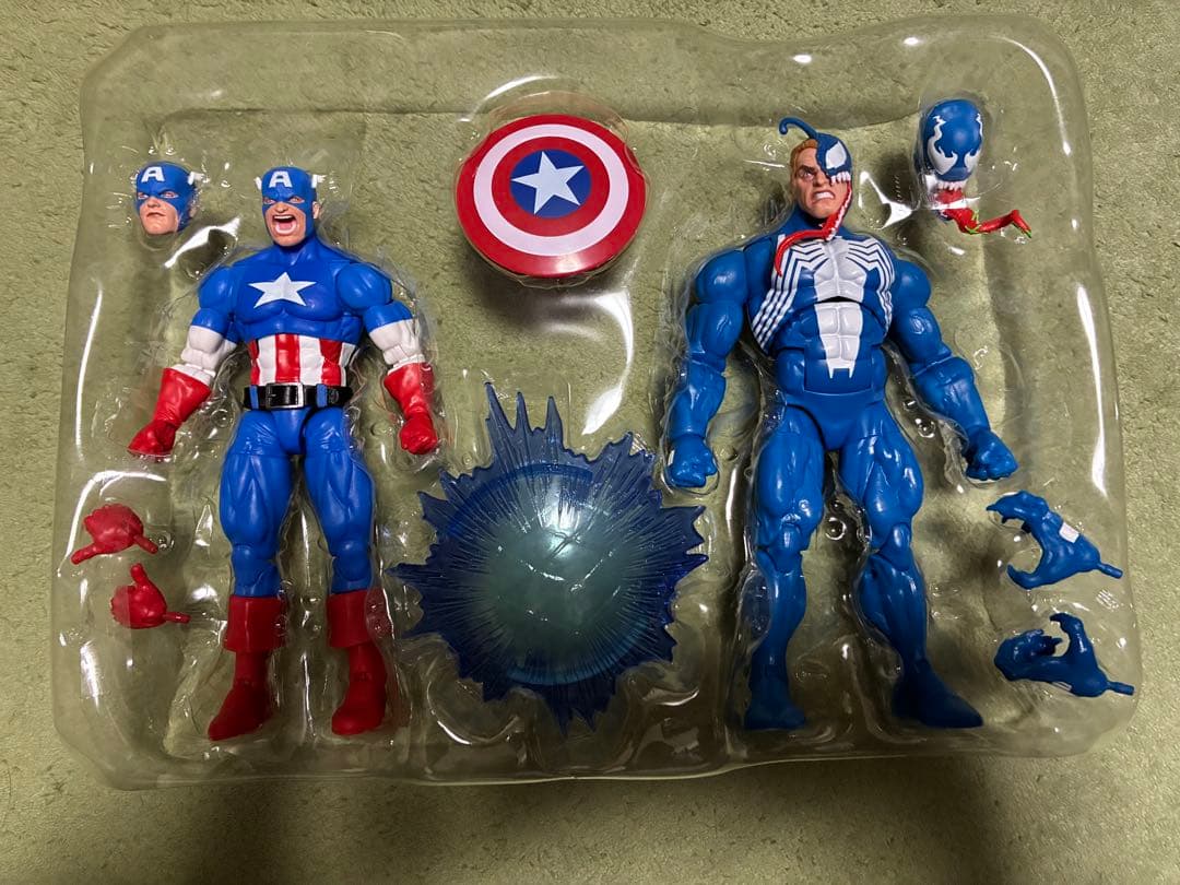 マーベルレジェンド　ゲーマーバース　キャプテンアメリカ　ヴェノム　開封品