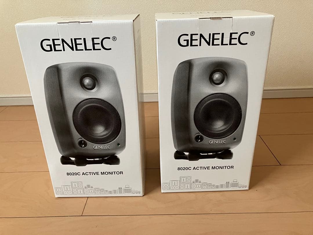 【極美品】【希少】GENELEC 8020C モニタースピーカー 2個セット