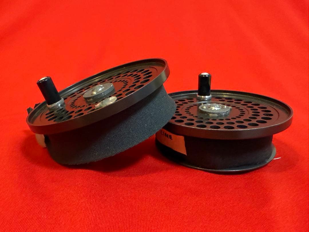 ORVIS ★☆ オービス フライリール 2個 革ケース付き 正常作動未確認