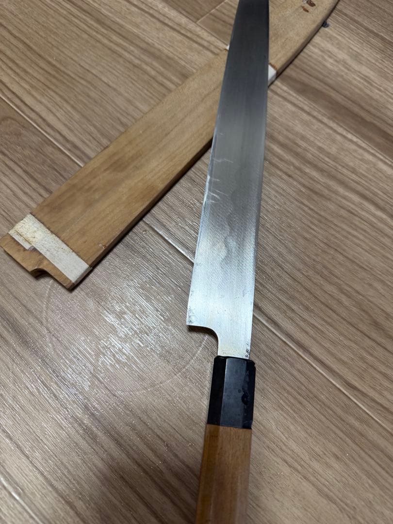 本焼　柳刃包丁　刃渡り尺一