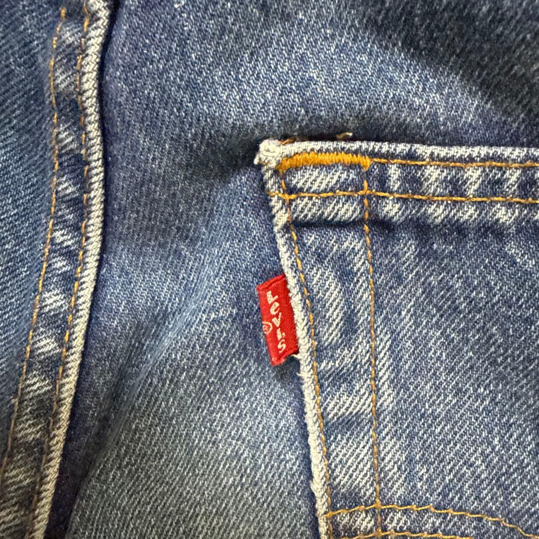 90s UK製Levi's インディゴ ストレートデニム