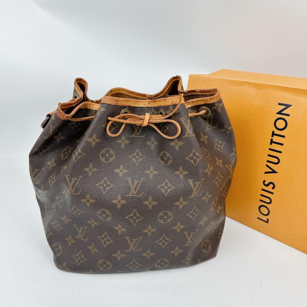 ルイヴィトン　モノグラム　巾着　プチノエ　純正ショルダーストラップ