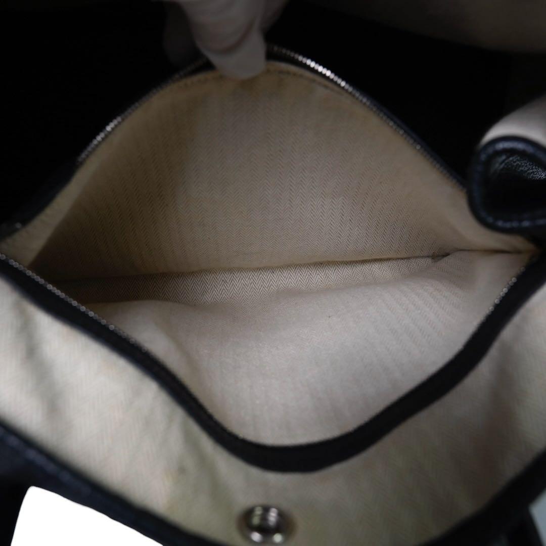 【美品】エルメス　ガーデンパーティPM トートバッグ 黒　ブラック　ネゴンダ