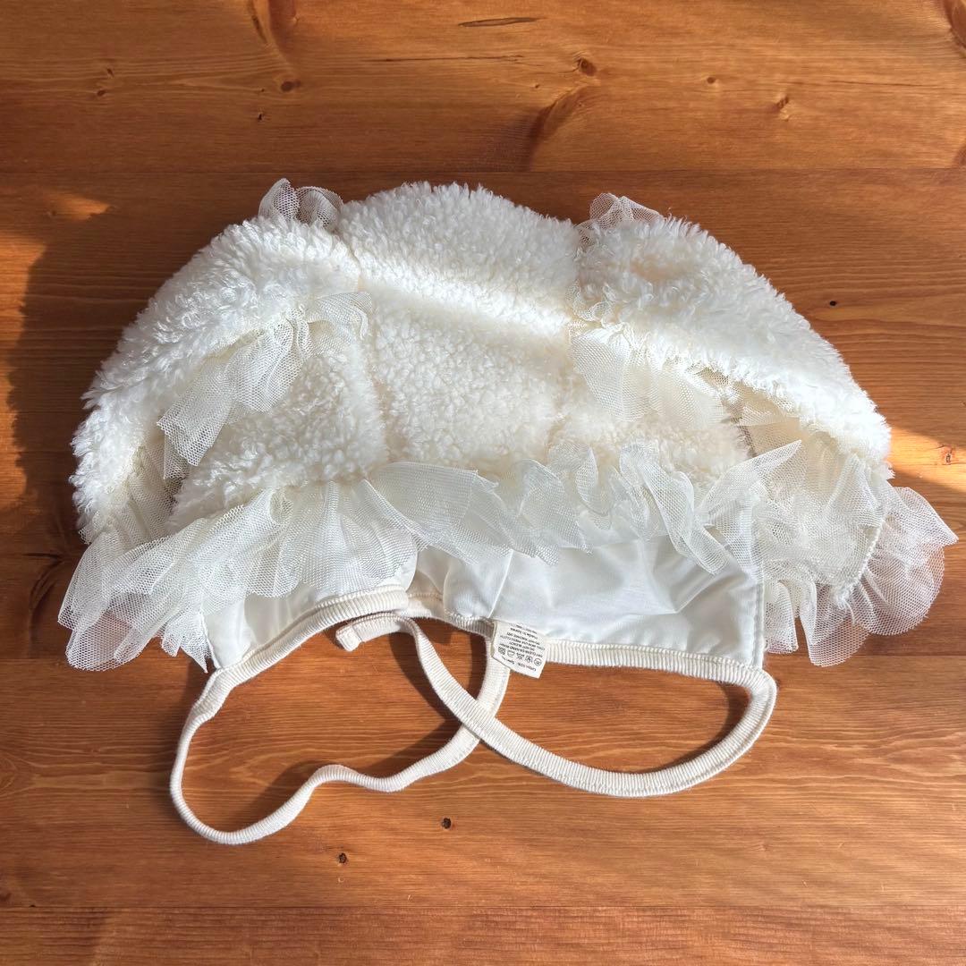 marron ロンパース ボンネット