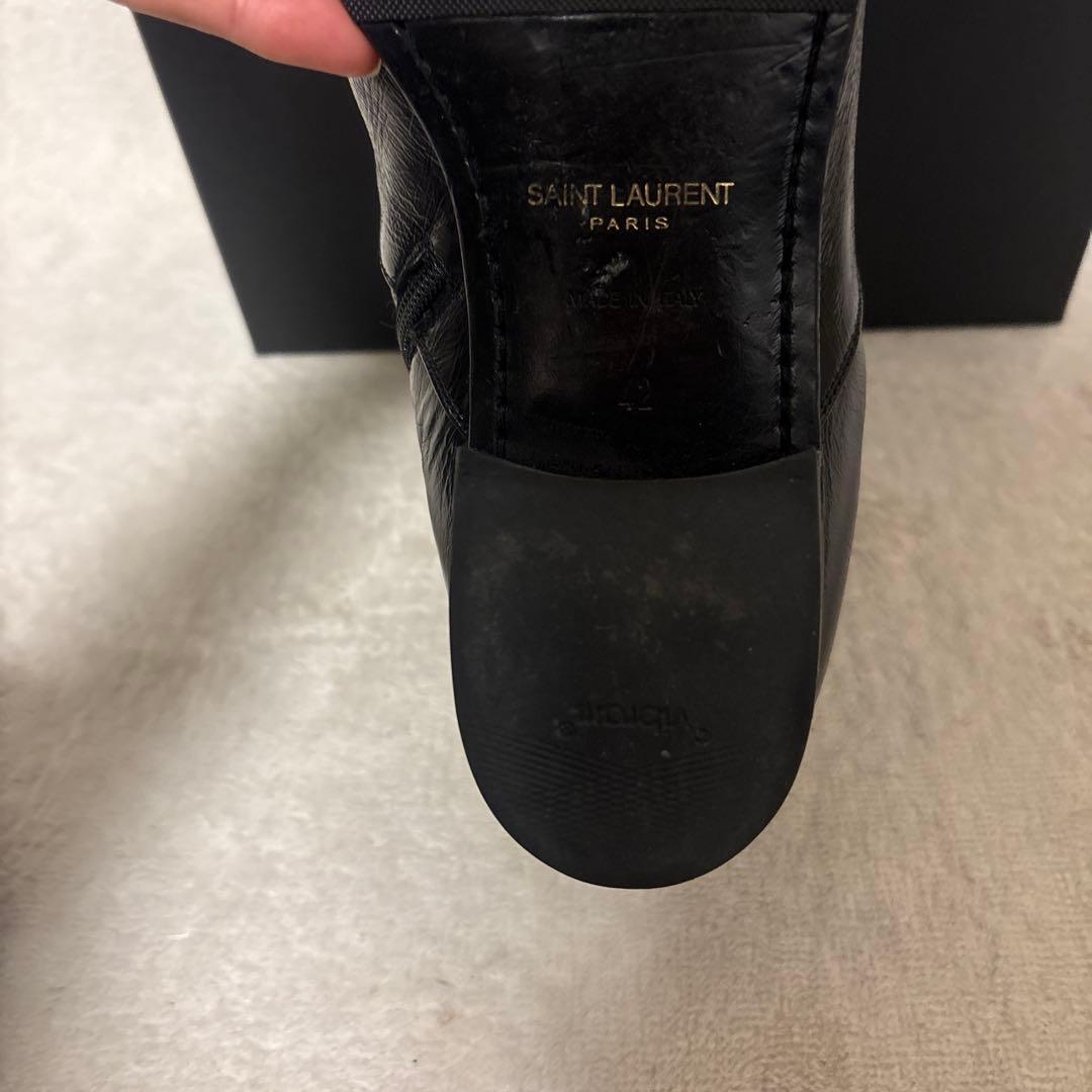 靴 saint laurent paris french lether boots
