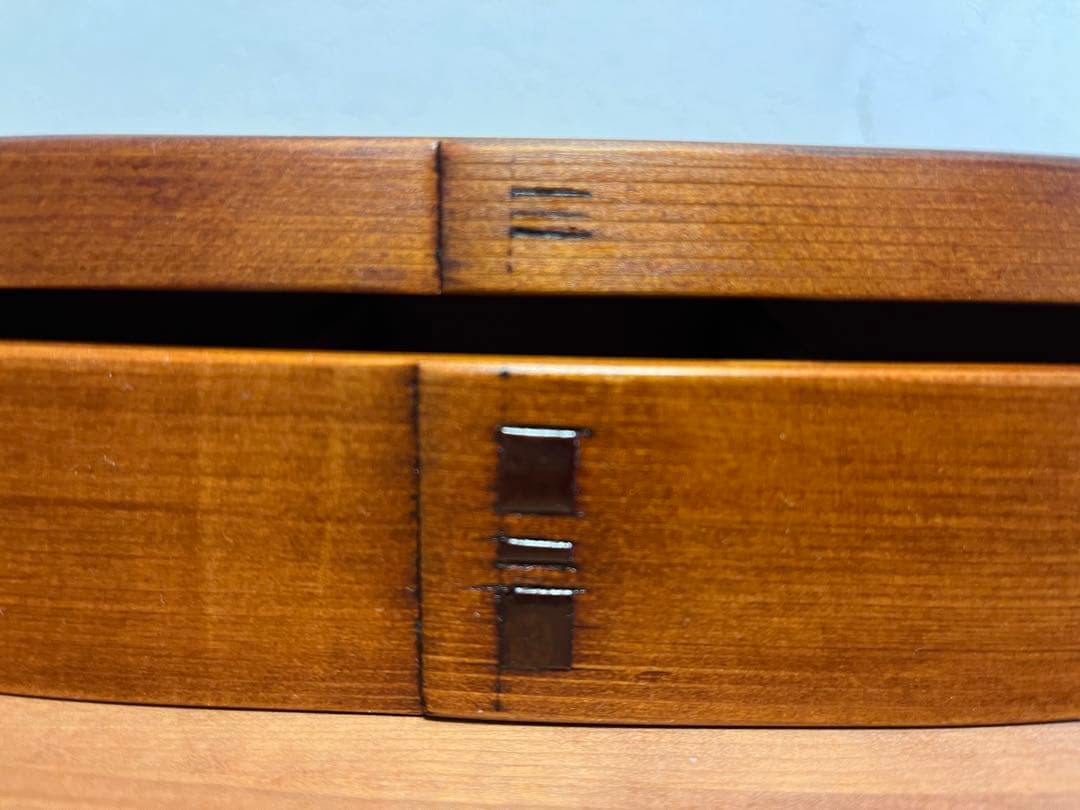 柴田慶信商店製曲げわっぱ、長手弁当箱（中）拭き漆