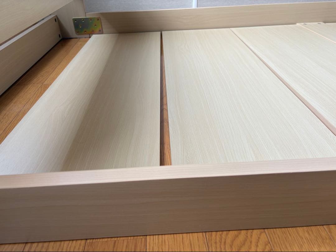 北欧調フロアベッドフレーム(S) オーク