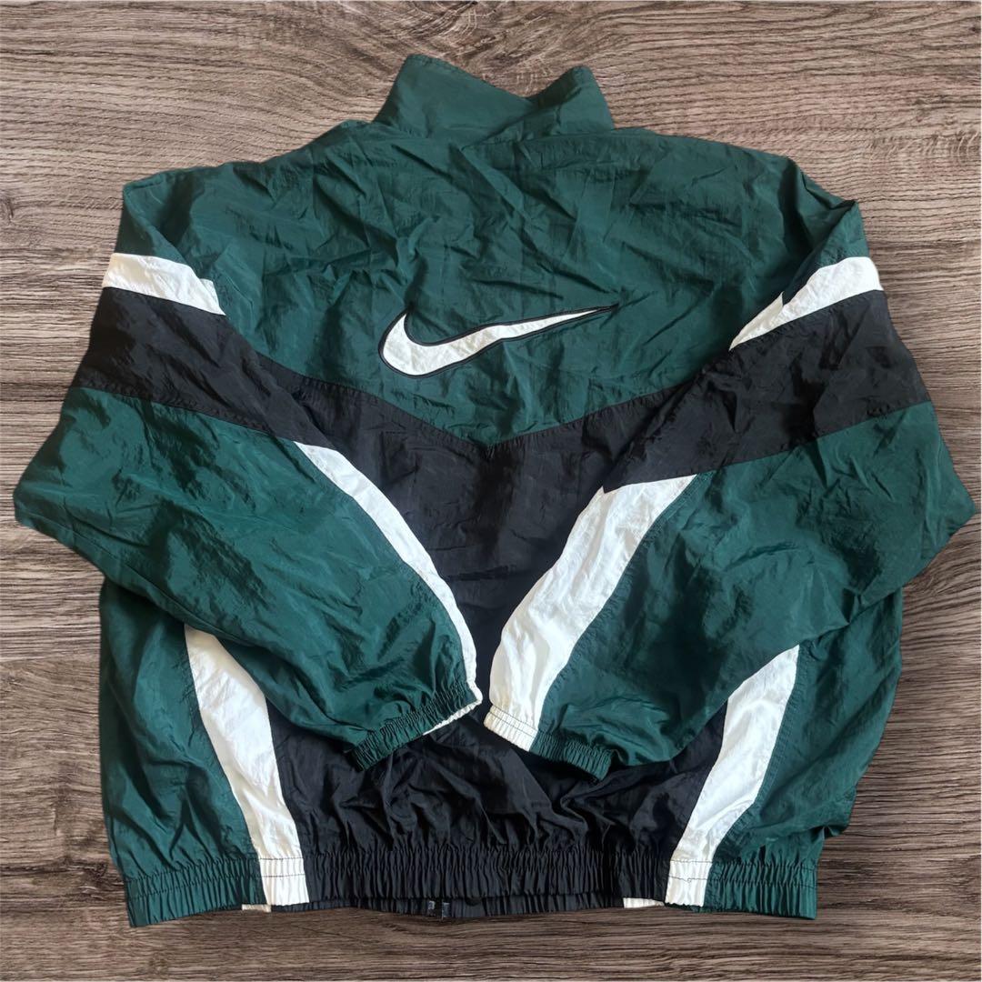Nike 90's ナイロンジャケット グリーン/ブラック ナイキ
