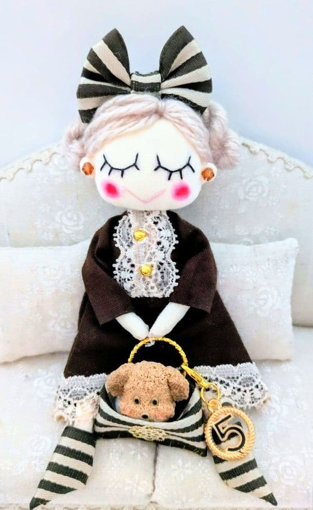 Kyokotan❋ハンドメイド ドールチャーム バッグチャーム お人形