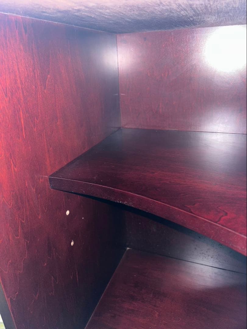 カリモク　コーナーキャビネット　アンティーク　古民家 家具　コーナーボード