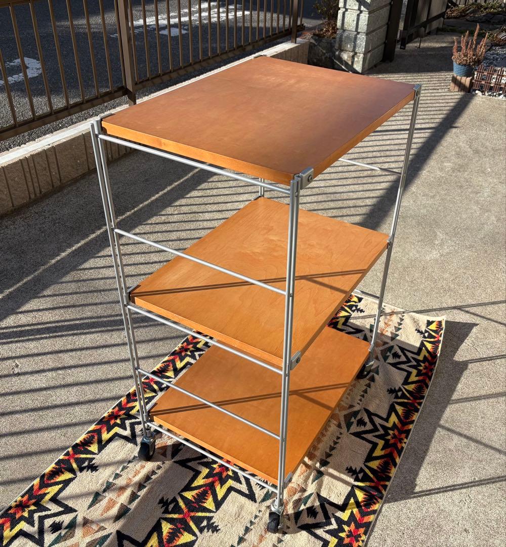 【中古・使用感有り】 無印良品 スチールユニットシェルフ 小　棚板合板製