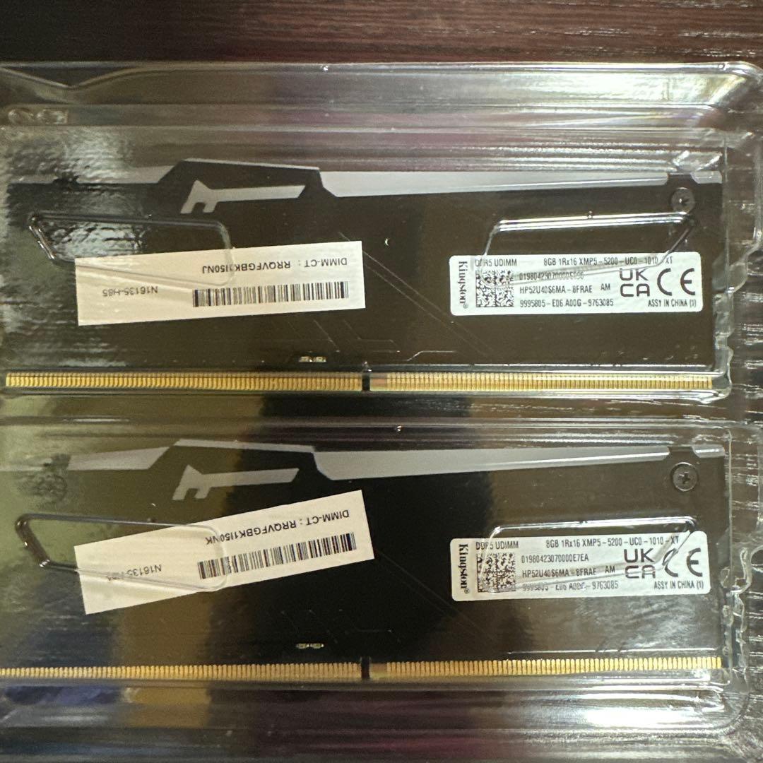 メモリー KINGSTON FURY BEAST DDR5 16GB (8GB x 2)