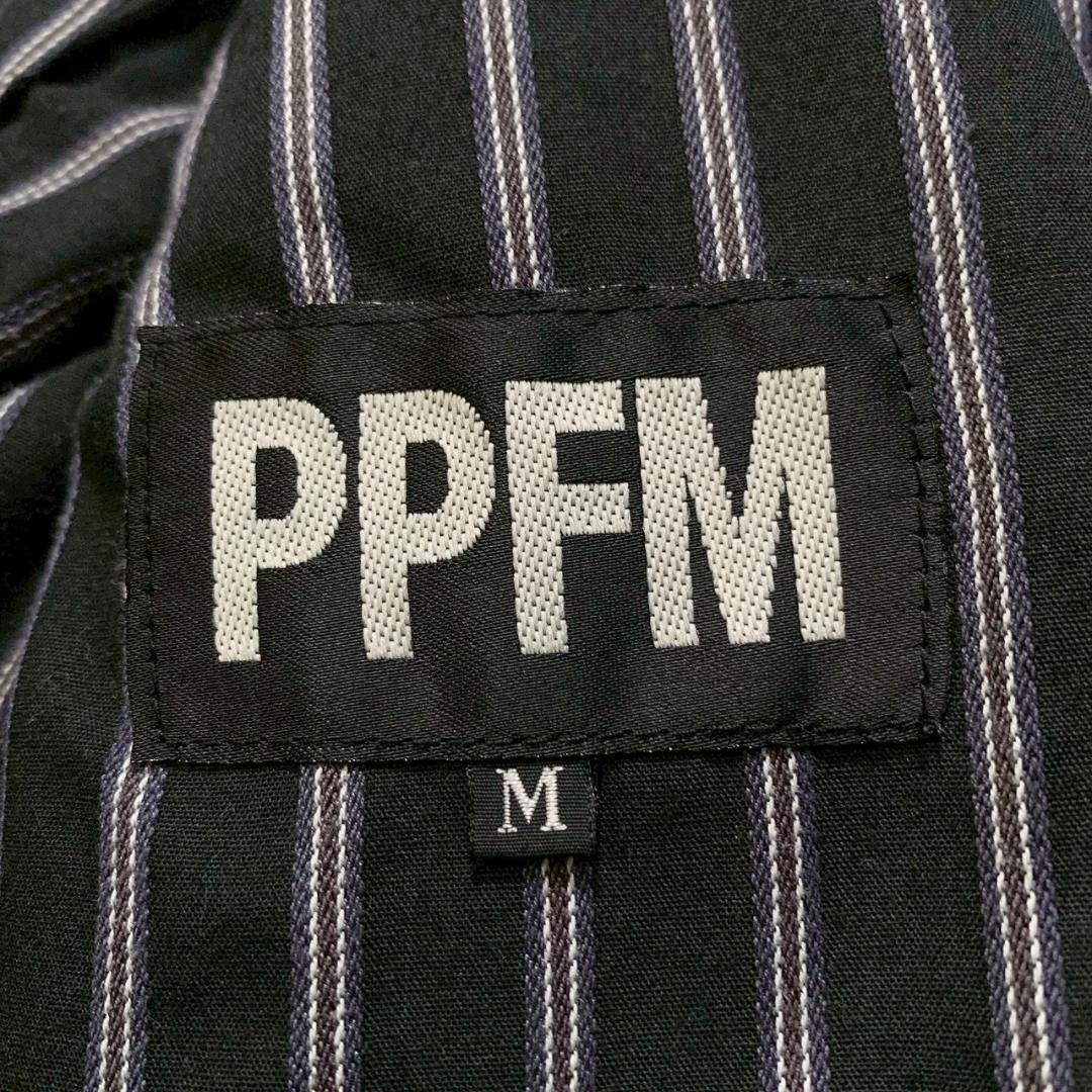 カ*ん様 【y2k】PPFM ウールピーコート M 黒 ショート丈 銀ボタン パ