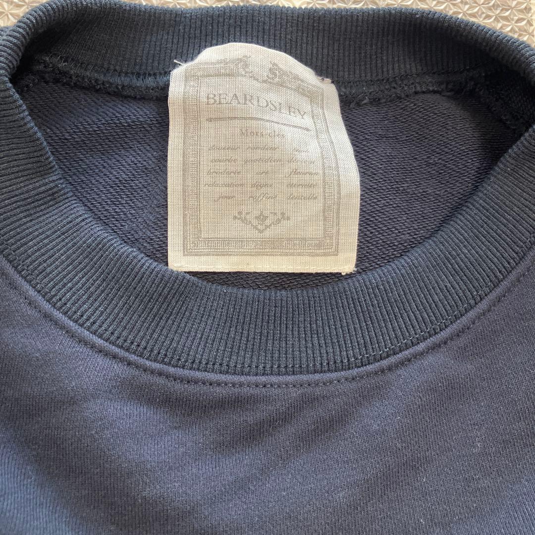 ビアズリー　BA刺繍入りドルマントレーナー ネイビー