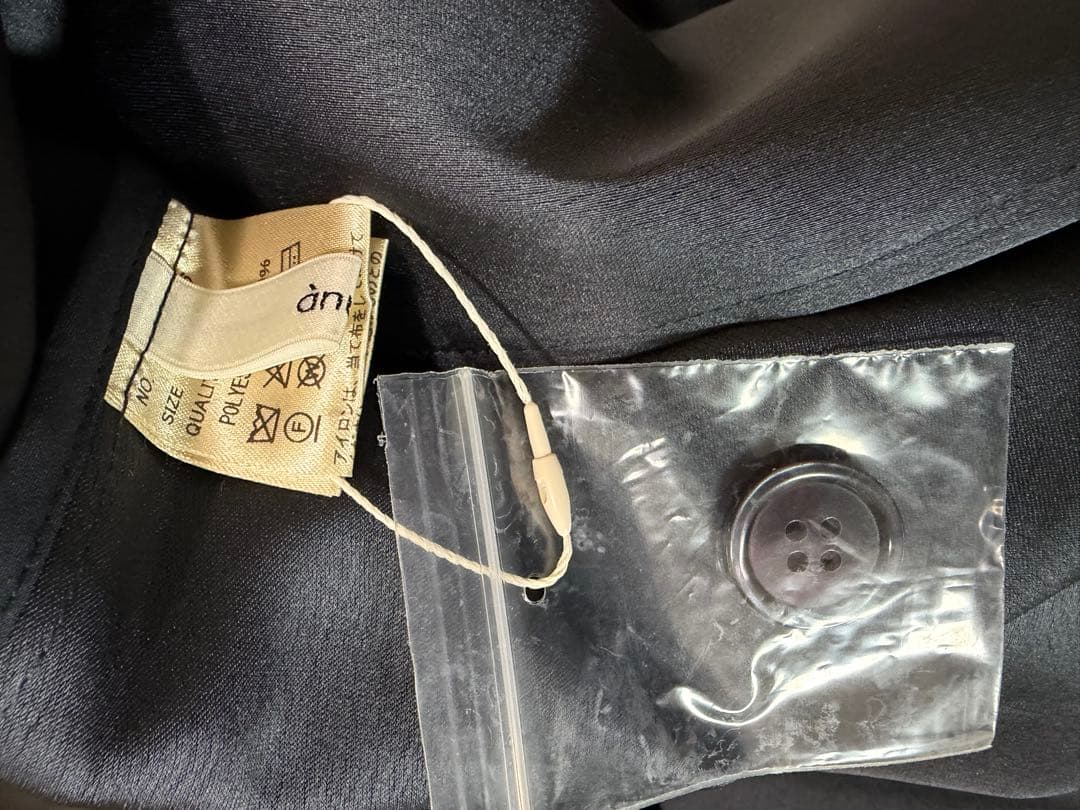 anuke Satin Tailored Shirts ネイビー