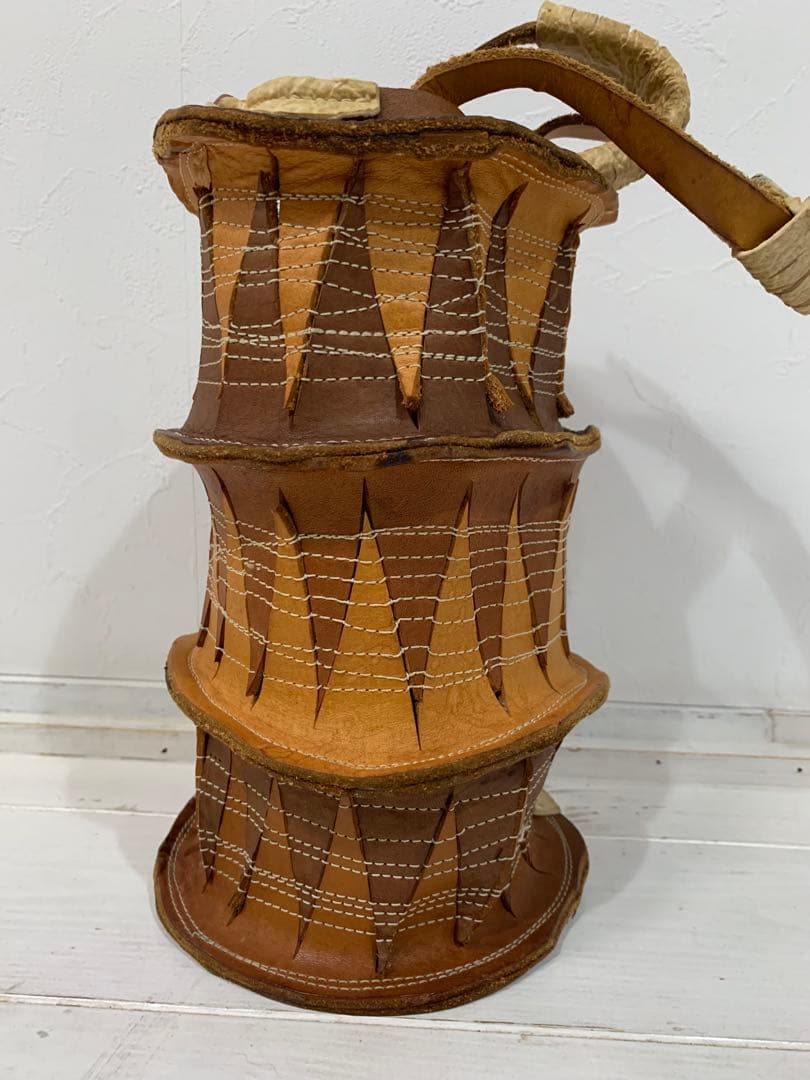 曽田耕さん　ヌメ革バッグ　個展用レアデザイン