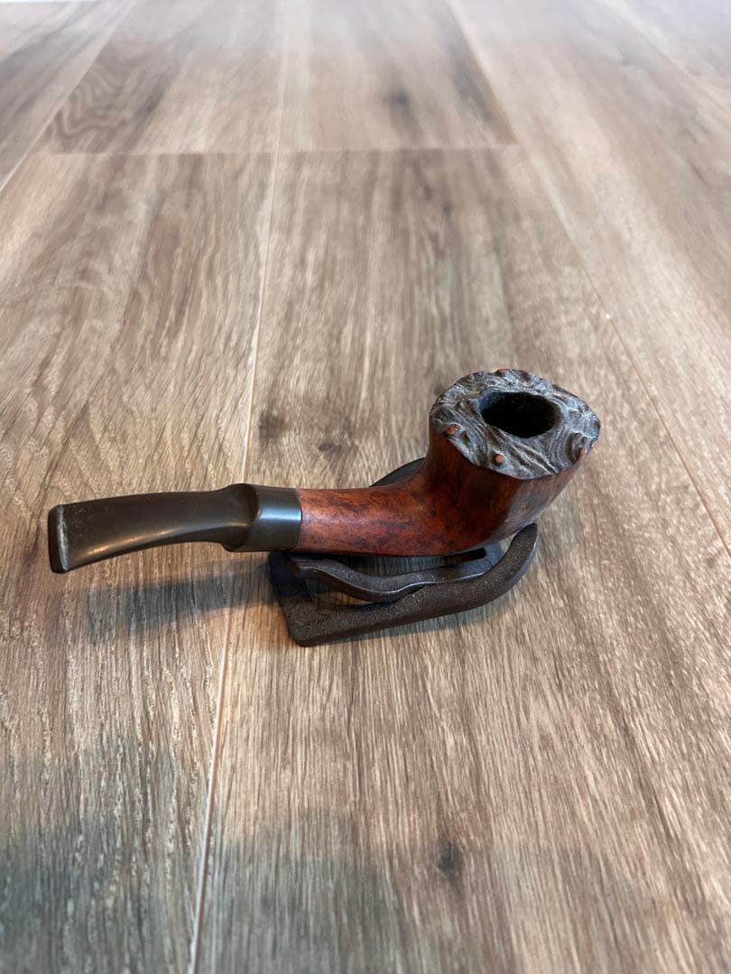 ツゲ ミズキ TSUGE MIZKI アンティーク 木製パイプ スタンド付き