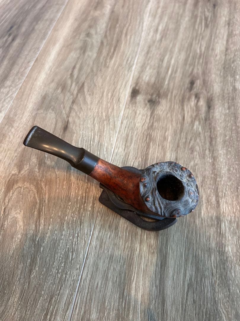 ツゲ ミズキ TSUGE MIZKI アンティーク 木製パイプ スタンド付き