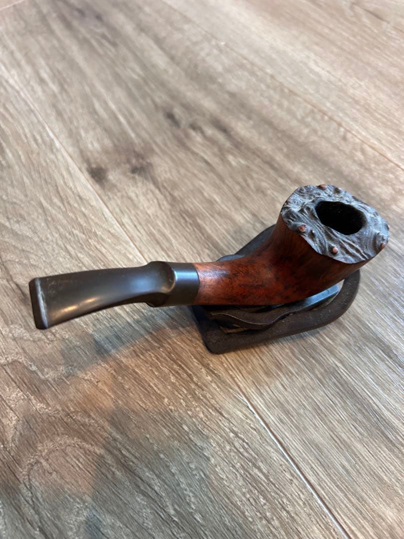 ツゲ ミズキ TSUGE MIZKI アンティーク 木製パイプ スタンド付き