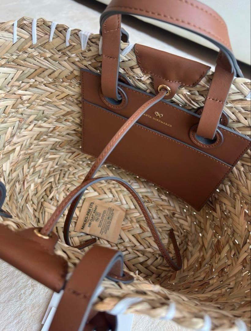 最終値下げ　新品未使用品　ANYA HINDMARCH かごバッグ