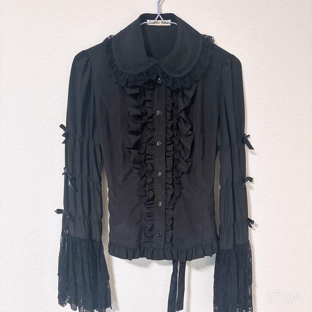 Innocent World ルシエンヌブラウス 黒