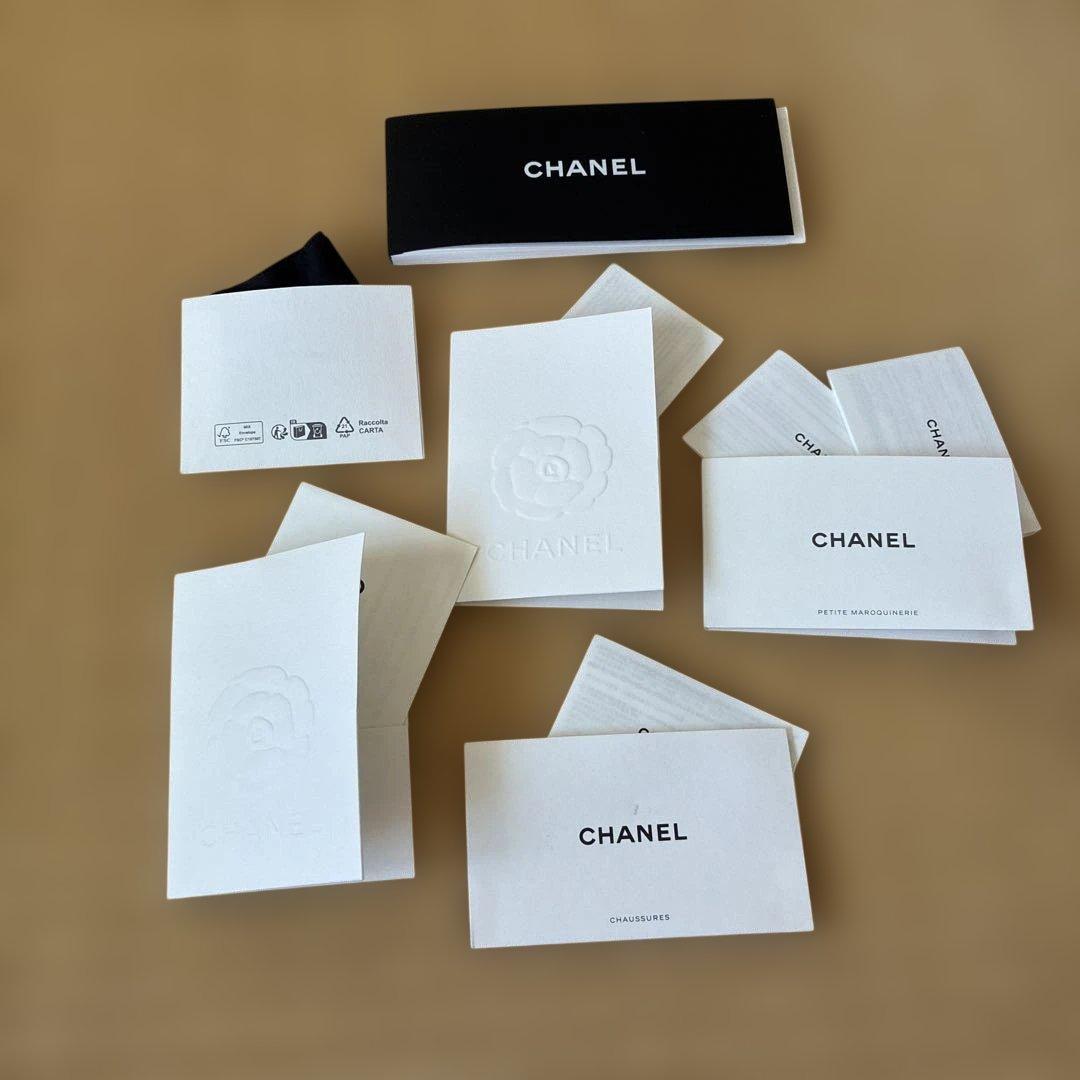 シャネル　ショッパー　空箱　マグネット　説明書　付属品　セット
