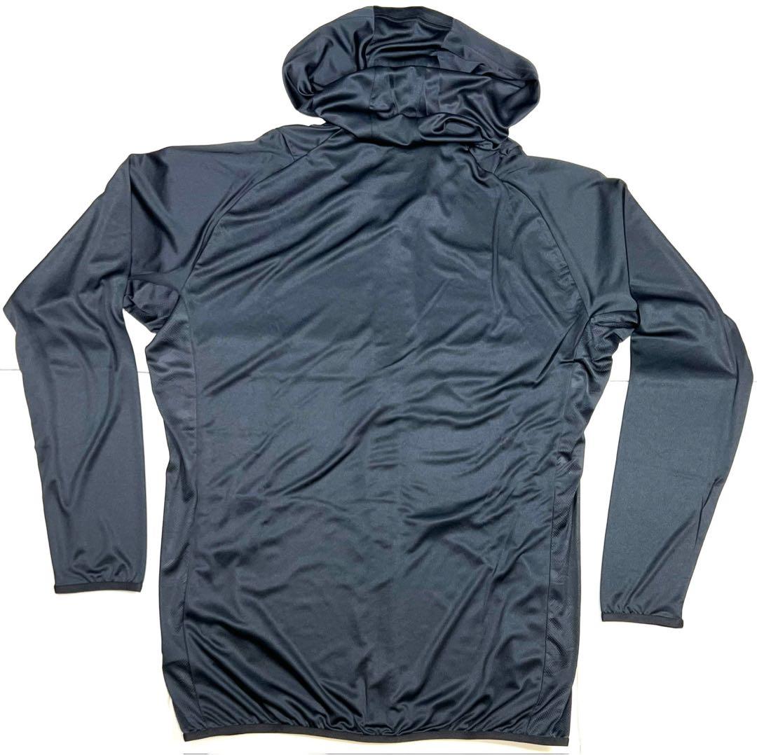 【ミズノプロ】フルZIPフーディ(薄手) ブラック XO 12JECK75