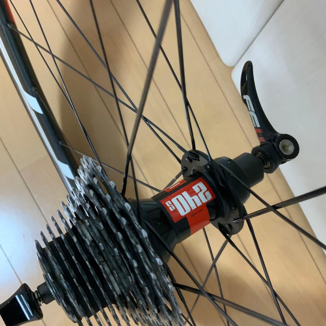 FF 完組ホイール 前後セット700C ブラック/レッド 即購入 超超特別価格