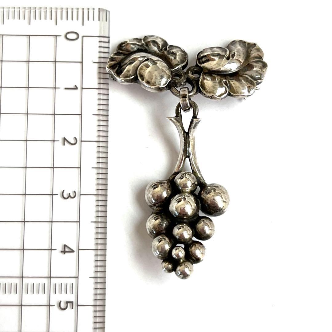 美品　  217Aムーンライトグレープ　シルバーブローチ