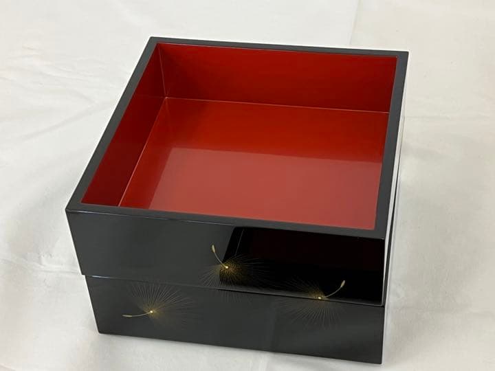 m*n様 限定価格　未使用品　輪島塗　二段重箱　飛花沈金