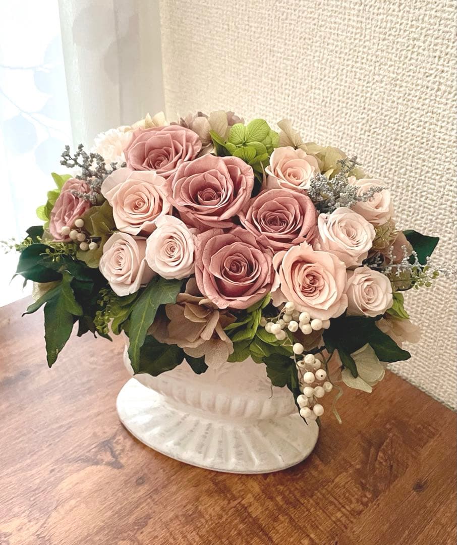 *゜..Rose Tiara.*゜..華やかなプリザーブドフラワー　アンティーク